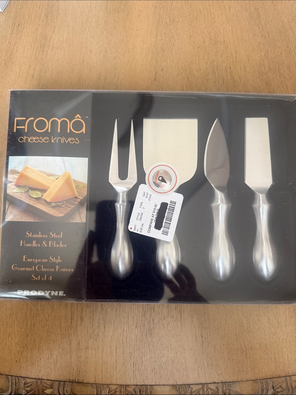 Roma Stainless Steel 4-Piece Cheese Knife Set - Silver